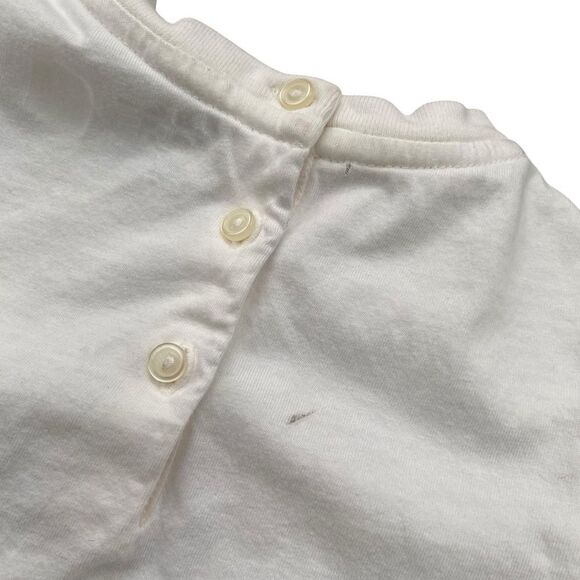 Ralph Lauren Purple Label White Polo Bear Cotton Embroidered Tee in Size 24M - Picture 9 of 10